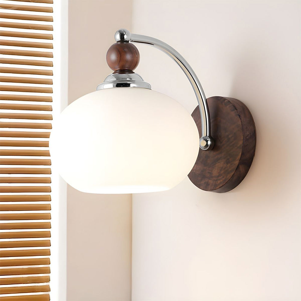 Moderne Paddenstoel Glazen Kap Wandlamp