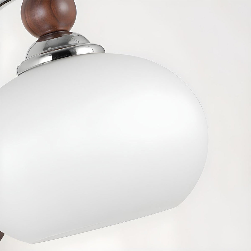 Moderne Paddenstoel Glazen Kap Wandlamp