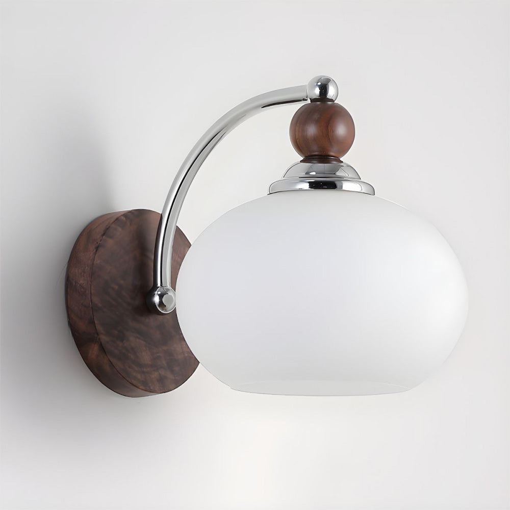 Moderne Paddenstoel Glazen Kap Wandlamp