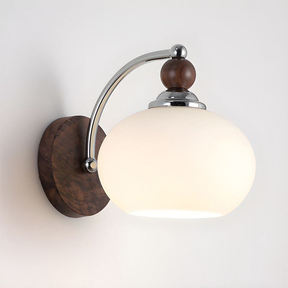 Moderne Paddenstoel Glazen Kap Wandlamp