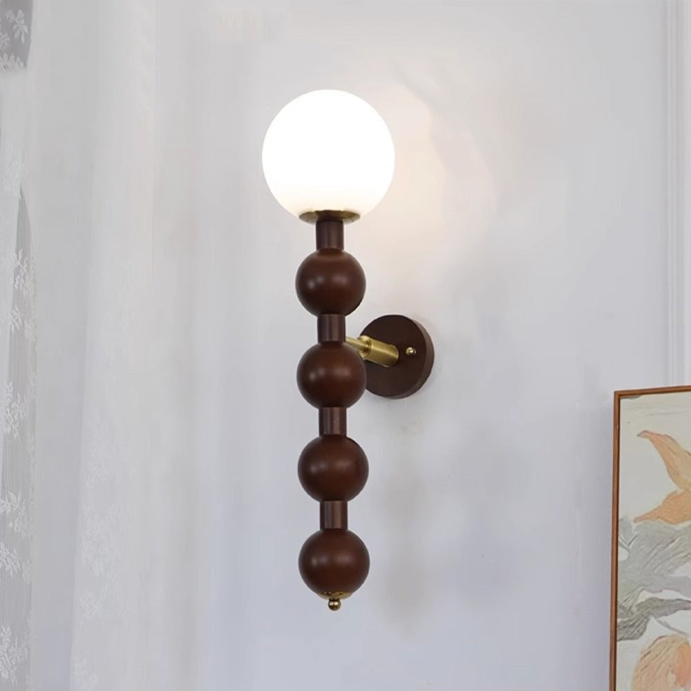 Bauhaus Lange Metalen Wandlamp met Meerdere Bollen