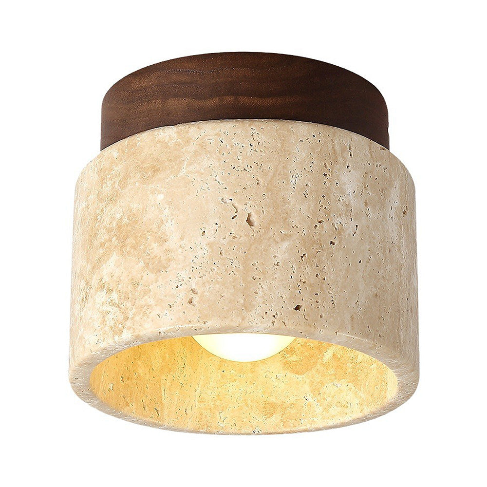 Industriele Moderne Beige Steen Wandlamp