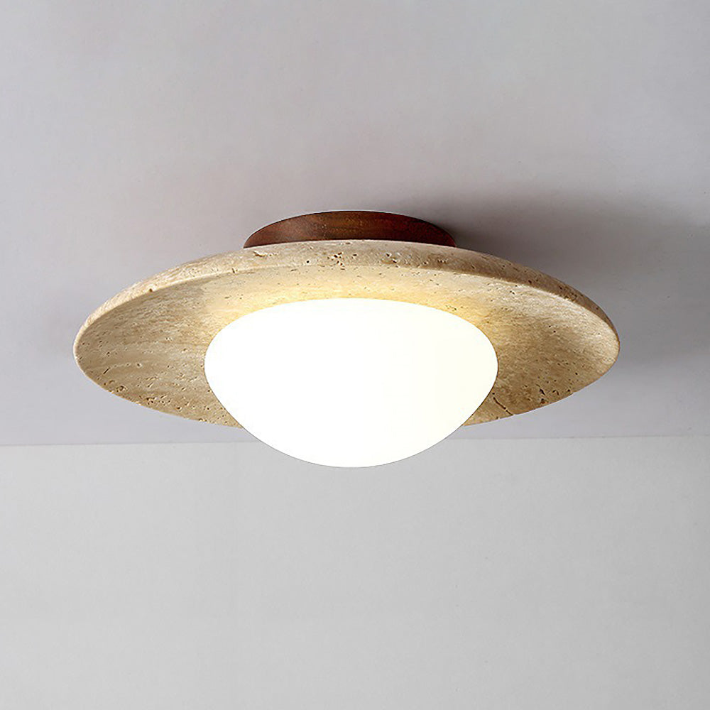 Industriele Moderne Beige Steen Wandlamp