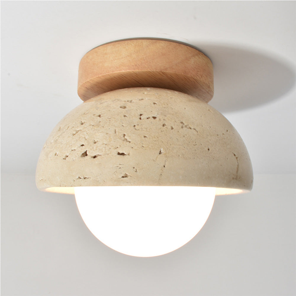 Industriele Moderne Beige Steen Wandlamp