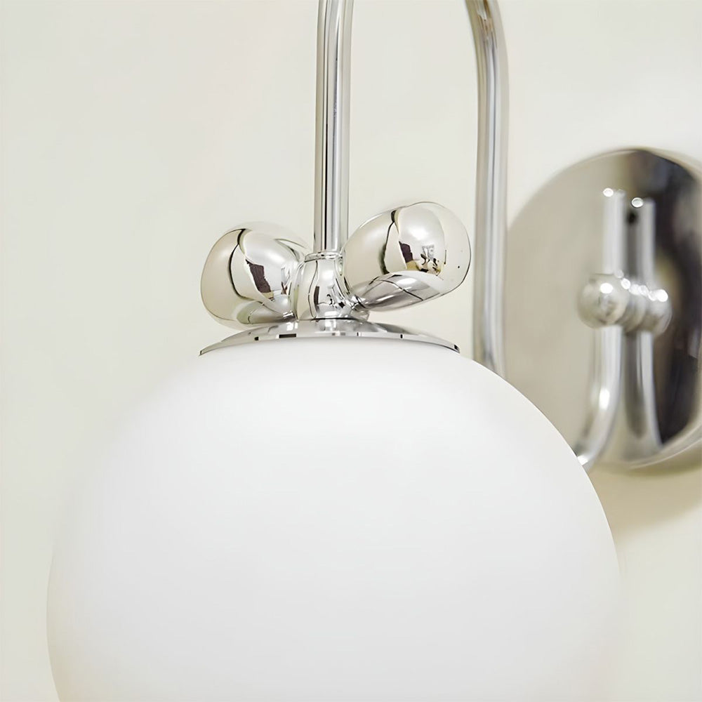 Franse Crème Witte Glazen Wandlamp