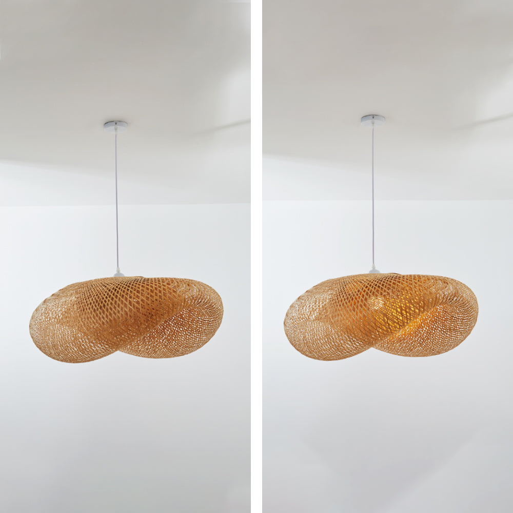 ZenBamboo LED Hanglamp Bollen van Bamboe voor Slaapkamer