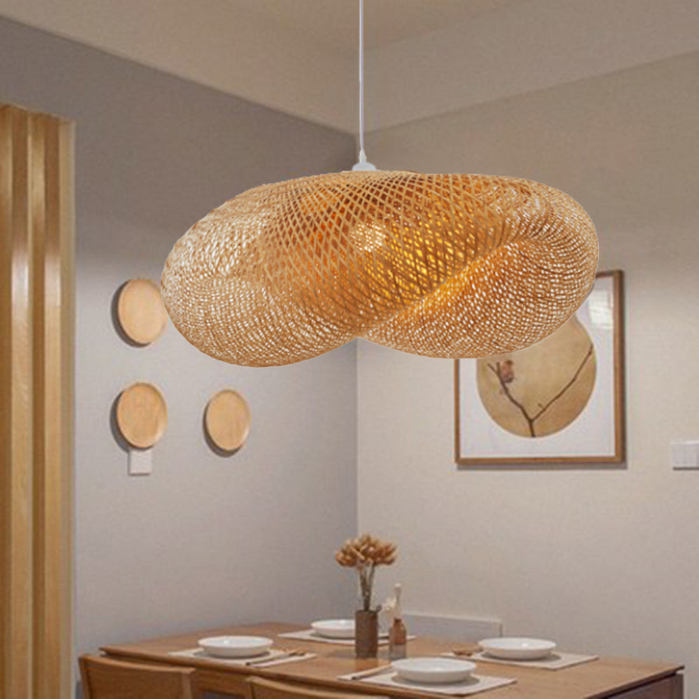 ZenBamboo LED Hanglamp Bollen van Bamboe voor Slaapkamer