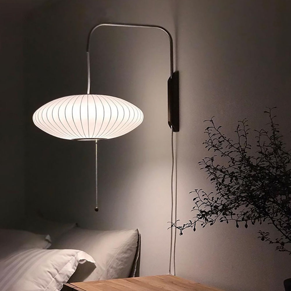 Bauhaus Witte Zijde Wandlamp