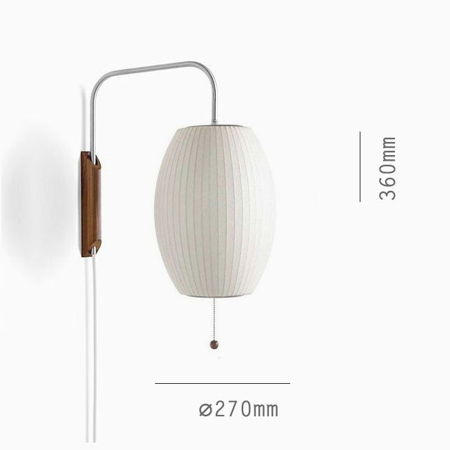 Bauhaus Witte Zijde Wandlamp