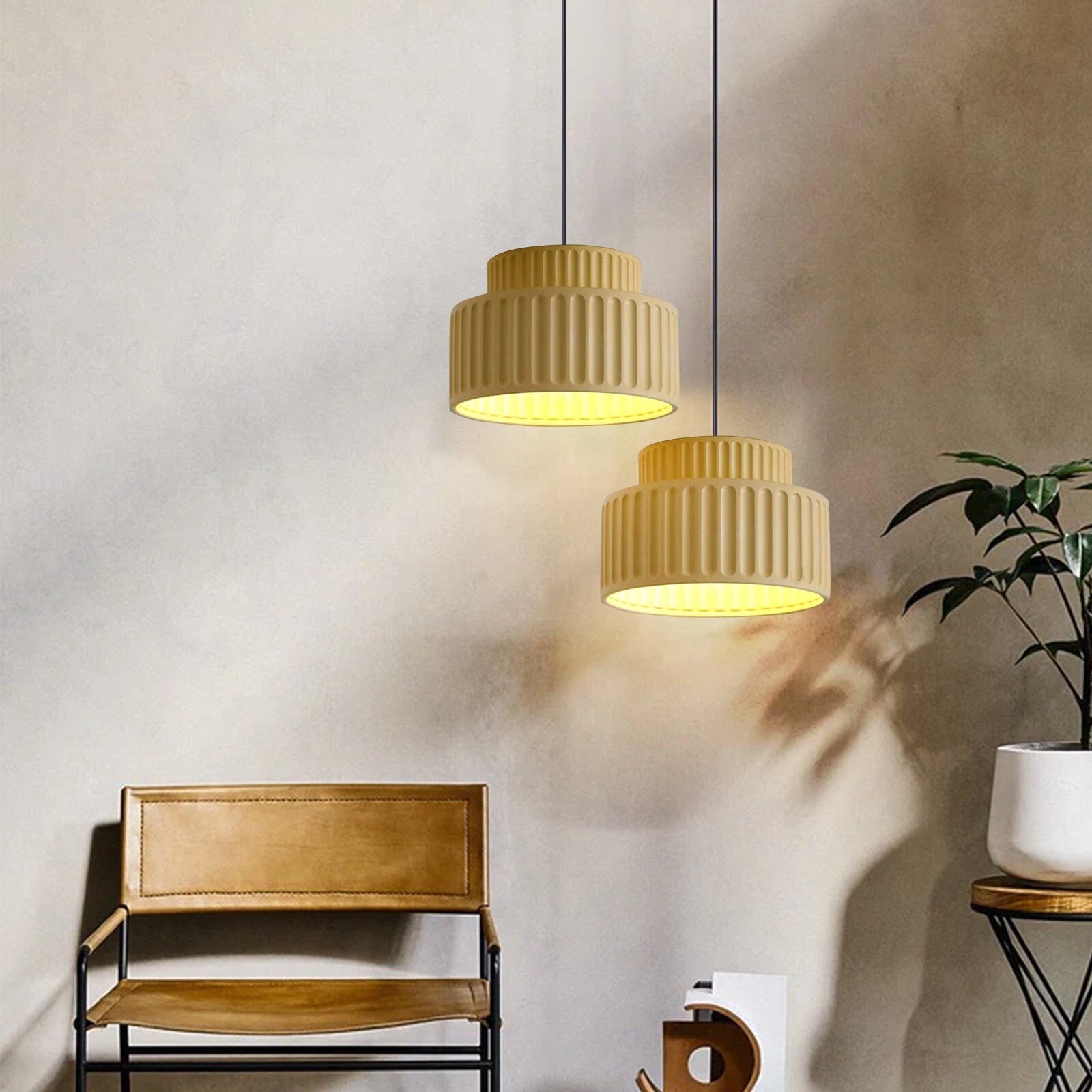 Bauhaus Eenvoudige Moderne Hars Hanglamp