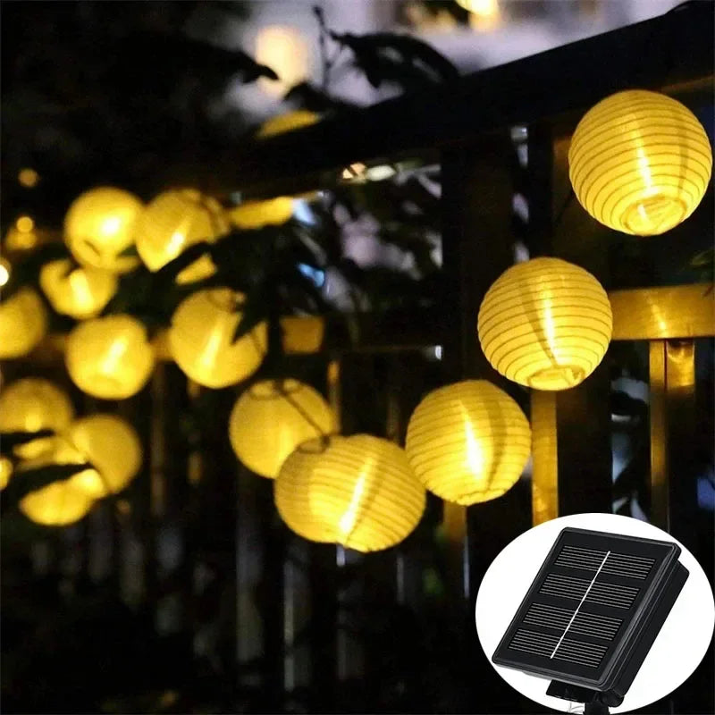 SolarGlow – Solar Lantaarn Slingerlichten voor Buiten – Kleurrijke LED Lantaarns voor Tuin & Terras