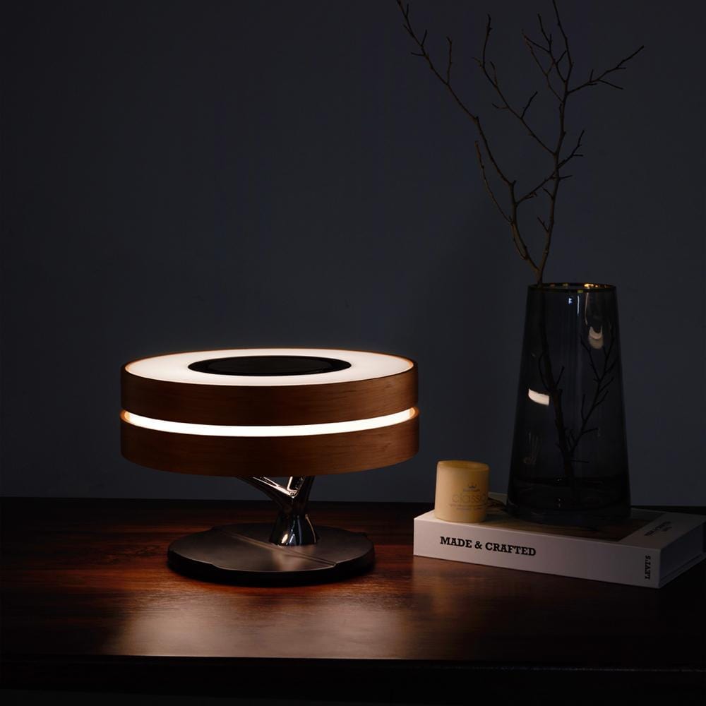 Circle of Life Lamp - Ronde Houten Tafellamp