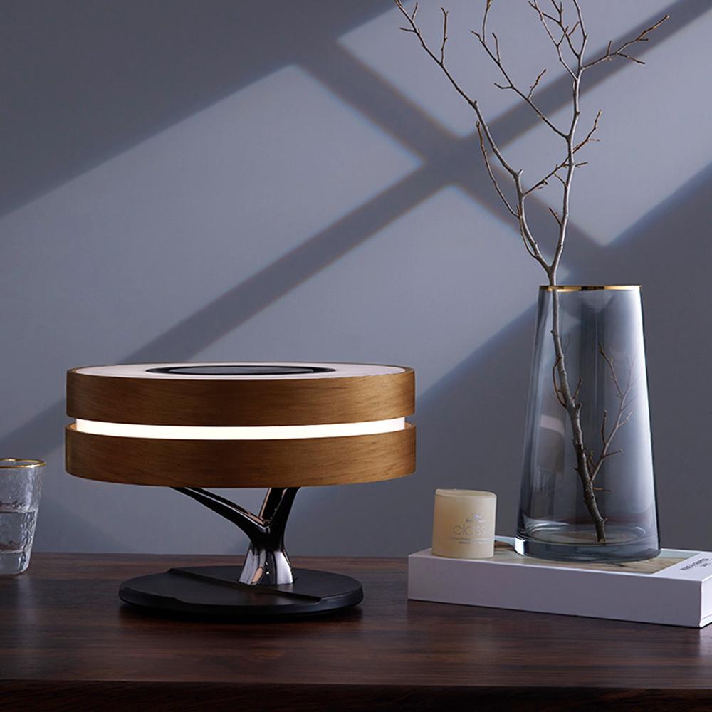 Circle of Life Lamp - Ronde Houten Tafellamp