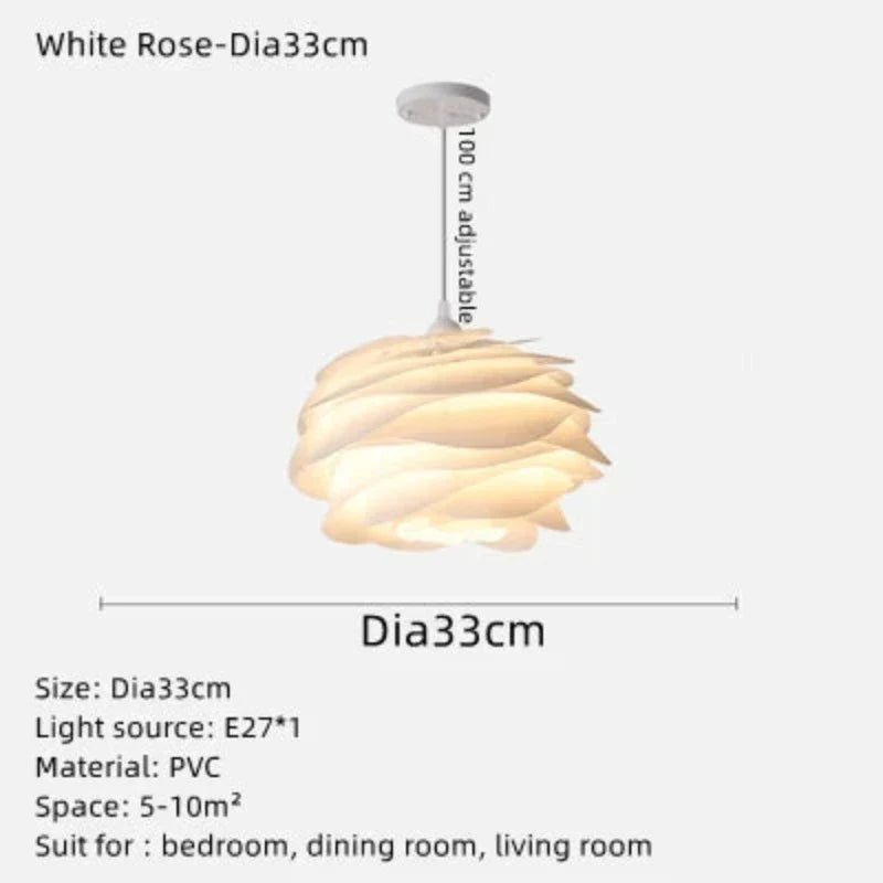 GlasBloem - Rozenkrans Plafondverlichting