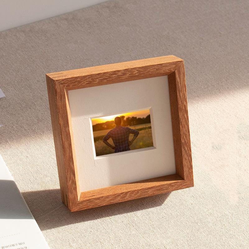 Vierkante Houten Fotolijsten met Desktop Wanddecoratie