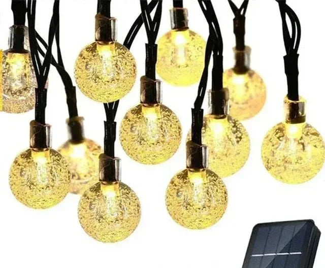 LumiTwinkle – Kleurrijke Solar Lichtslingers voor Buiten – Waterdicht, LED Decoratie voor Tuin en Balkon