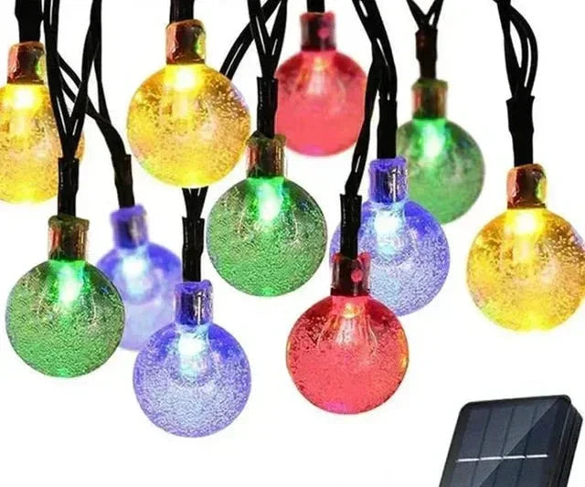 LumiTwinkle – Kleurrijke Solar Lichtslingers voor Buiten – Waterdicht, LED Decoratie voor Tuin en Balkon