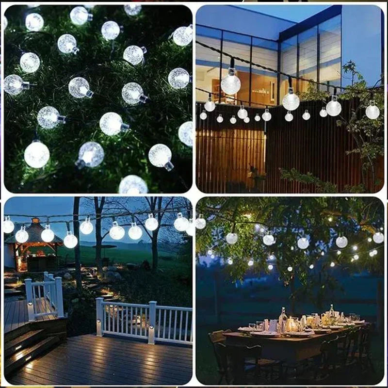 LumiTwinkle – Kleurrijke Solar Lichtslingers voor Buiten – Waterdicht, LED Decoratie voor Tuin en Balkon