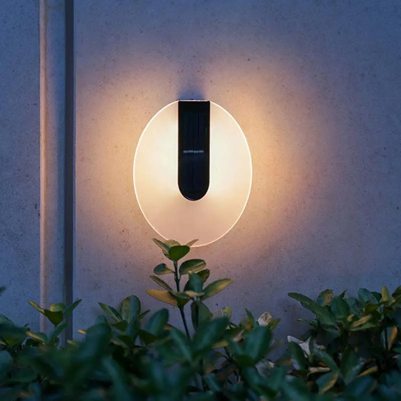 LumiWall Spot - Solar LED Wandlamp met Washeffect, Weerbestendig & Energiezuinig