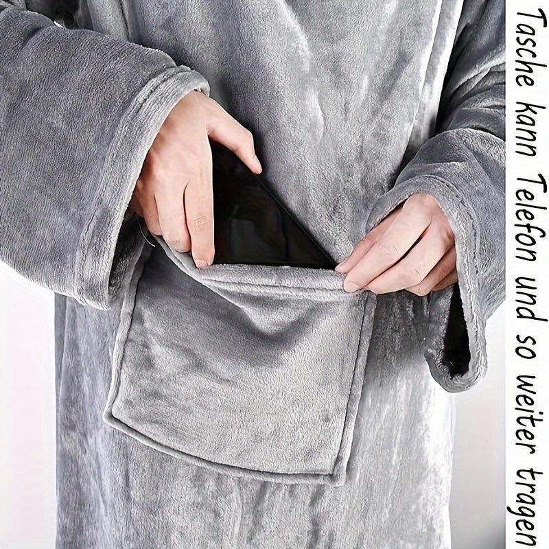 Blijf warm en knus met deze draagbare fleece deken!