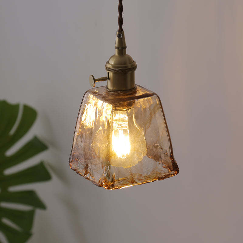 Eloise Vintage LED Plafondlampen Gouden Metaal en Glas voor Slaapkamer, Woonkamer, Eetkamer