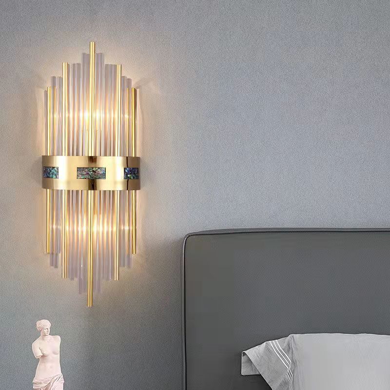 Crystal Kristal LED Wandlamp Goud, Woonkamer/Slaapkamer, Metaal/Acryl