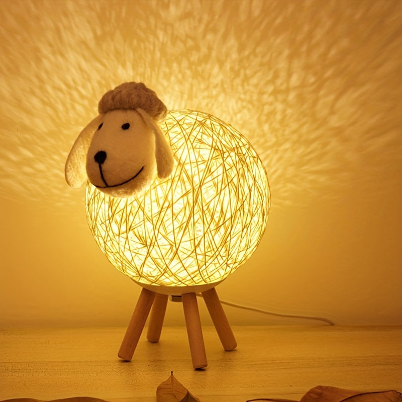 SheepGlow - Charmante Schapenvormige USB Nachtlamp, Dimbaar en Verstelbaar