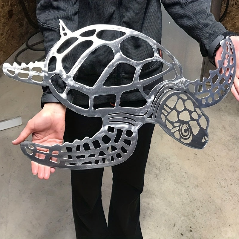 Metalen Zeeschildpad Muurdecoratie