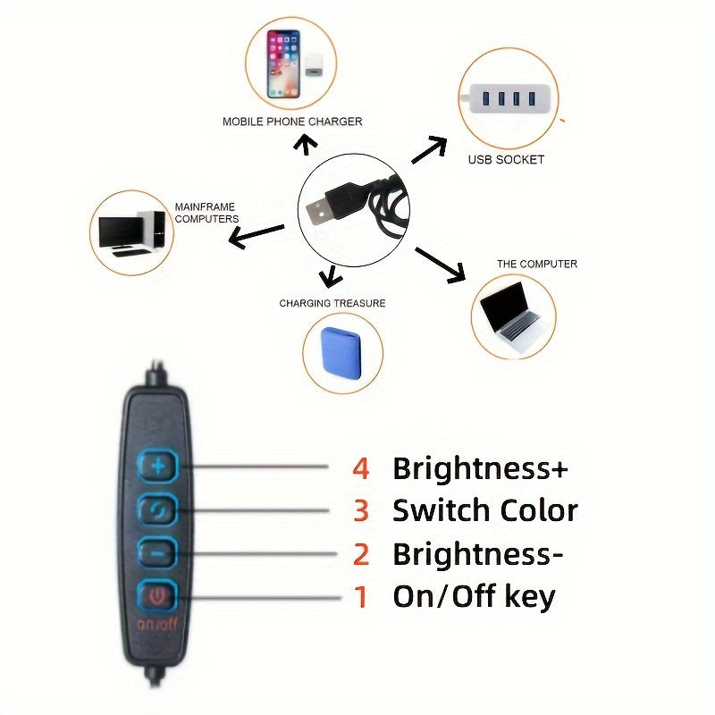 ModernLight - USB Tafellamp Dimbaar LED Design