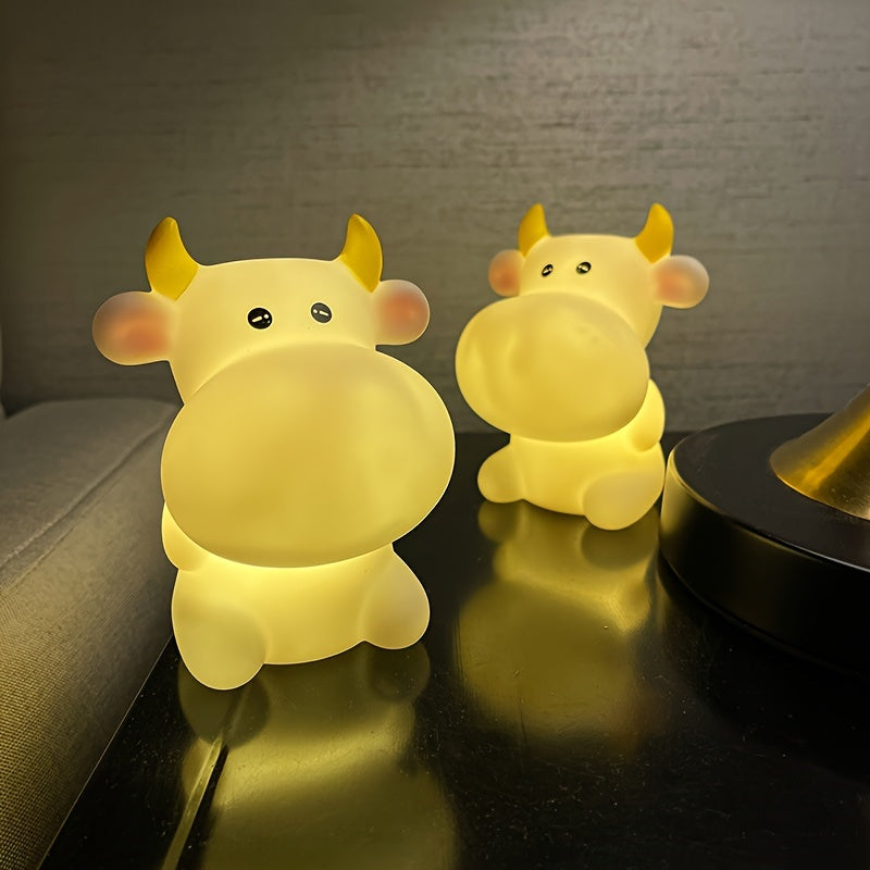 CowGlow - Schattig Koe Nachtlampje met Batterijvoeding voor Kinderkamer Decoratie