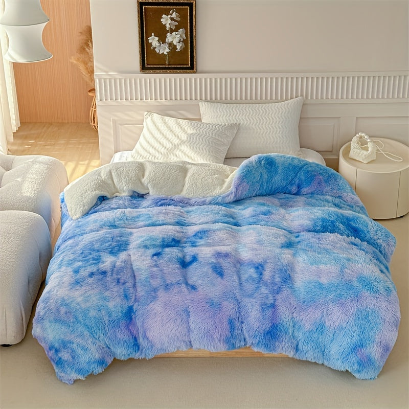 Dikke Warme Plush Lamsvel Deken - Zachte Fluffy Beddengoed voor Herfst en Winter