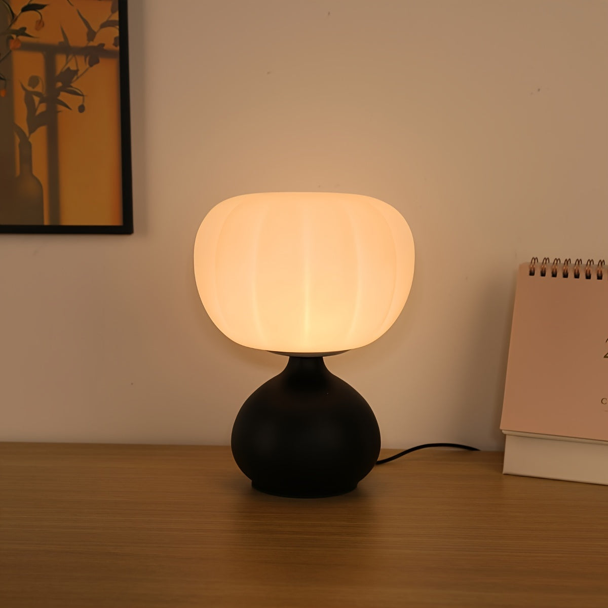 Pompoenlamp - 3-Kleuren LED Tafellamp