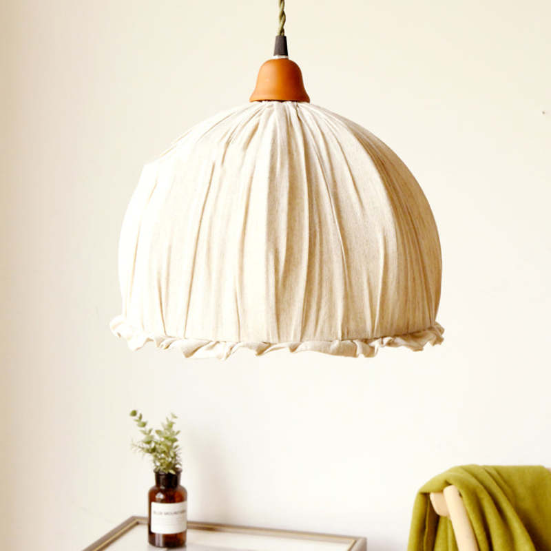 EcoLume - Scandinavische LED-Hanglamp in Stoffen Beige