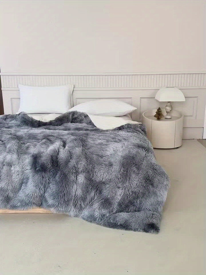 Dikke Warme Plush Lamsvel Deken - Zachte Fluffy Beddengoed voor Herfst en Winter