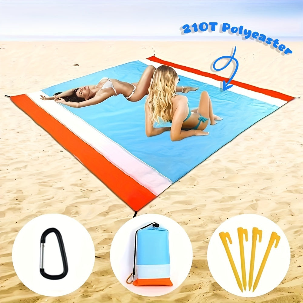 Oversized Waterproof Strandkleed - Lichtgewicht en Zandbestendig Picknickkleed voor 4-7 Personen - Perfect voor Reizen, Camping en Wandelen