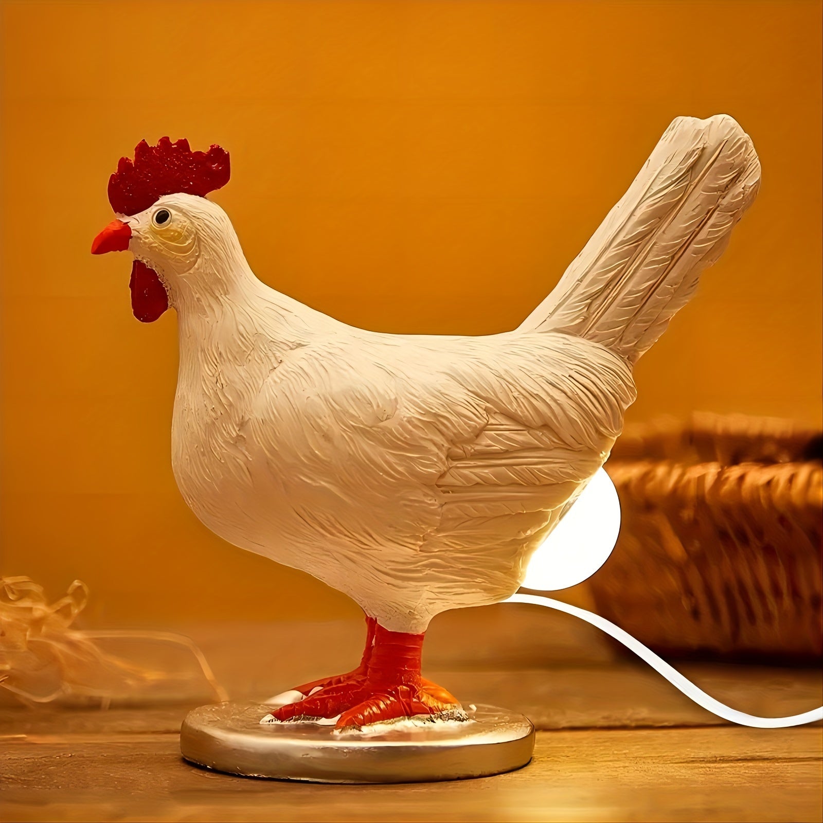 EggGlow - Levensechte Kippeneilamp met USB LED-verlichting en 3D Ontwerp