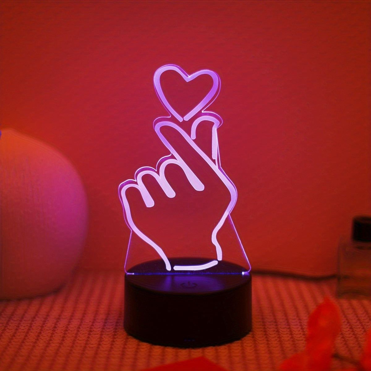 IllumiHeart - 7-kleuren LED Nachtlampje met Touchbediening