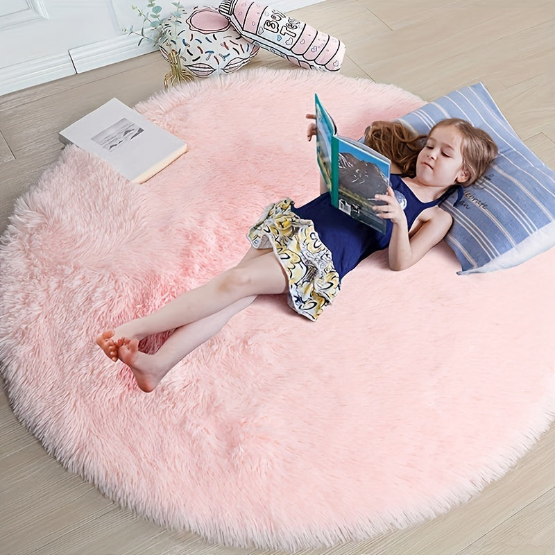 Ultra Soft Plush Rond Vloerkleed – Fluffy, Antislip, Waterdicht