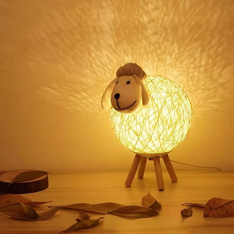 SheepGlow - Charmante Schapenvormige USB Nachtlamp, Dimbaar en Verstelbaar