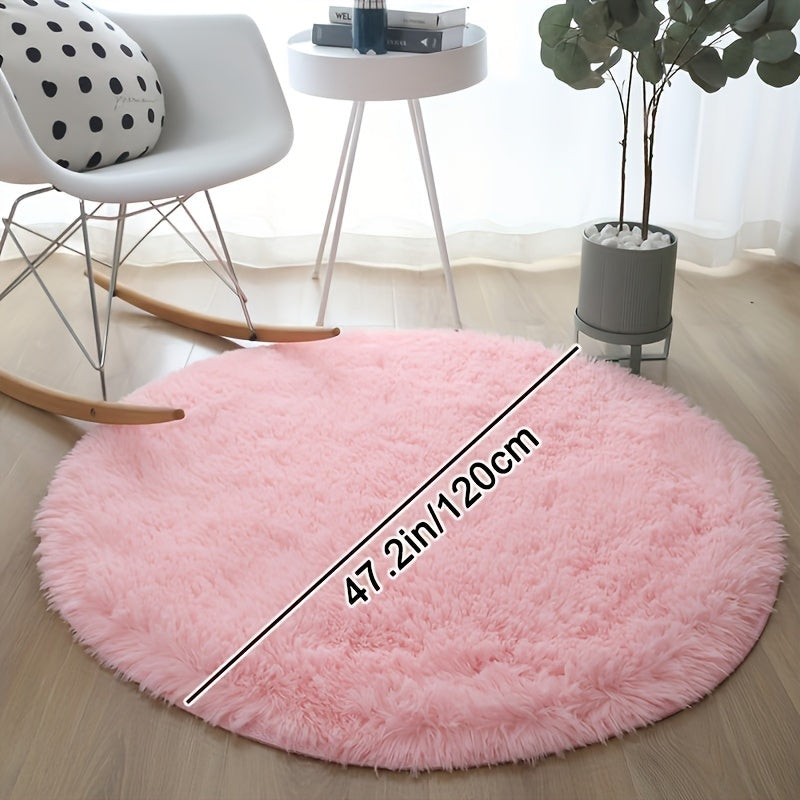 Ultra Soft Plush Rond Vloerkleed – Fluffy, Antislip, Waterdicht