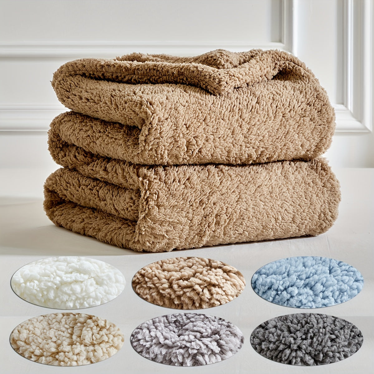 Ultra-Zachte Sherpa Fleece Deken - Warm & Knus voor Bank en Bed, Reversible & Machinewasbaar