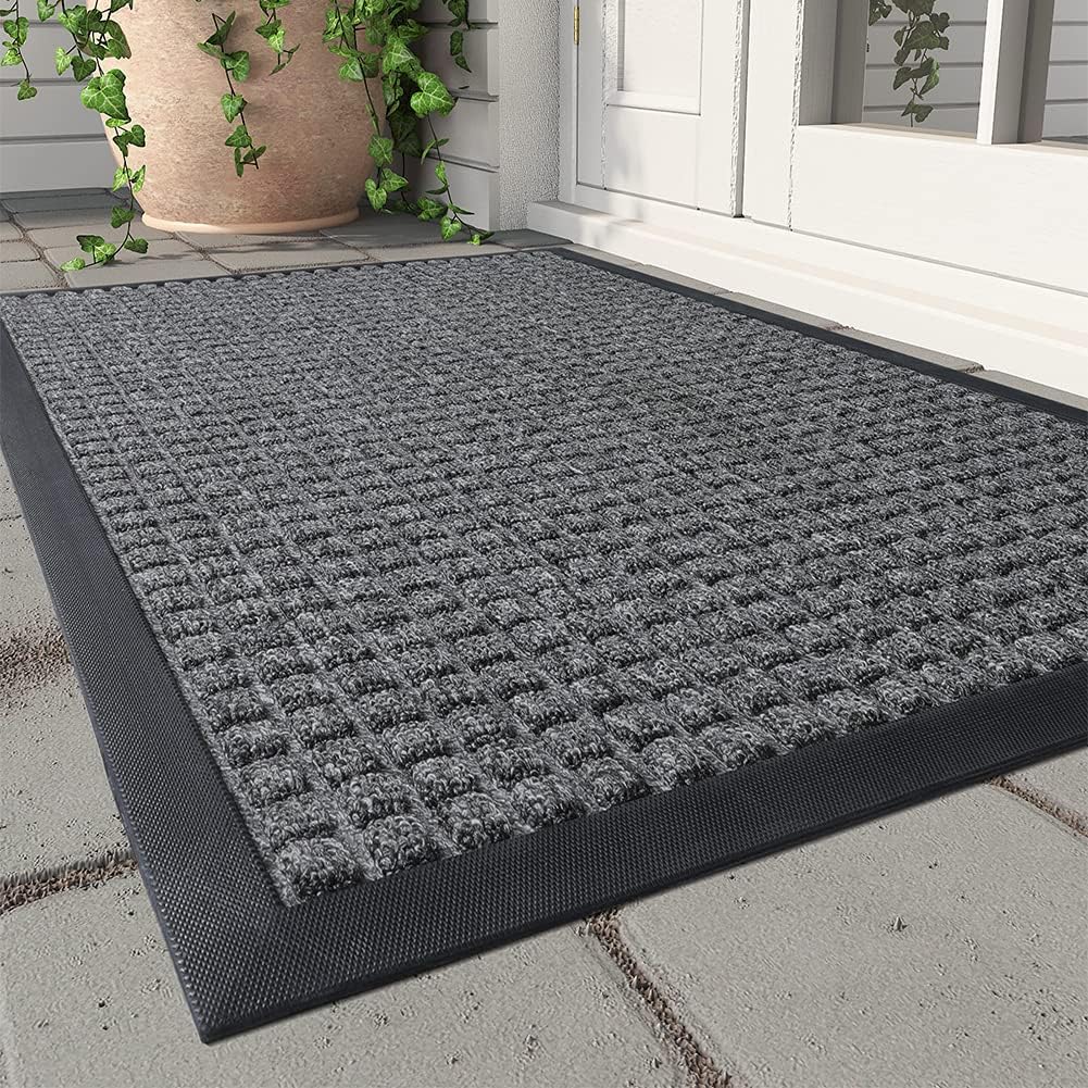 Deurmat voor Buiten en Binnen - Dikke Absorberende Antislip Mat voor Ingang van Huis en Voordeur