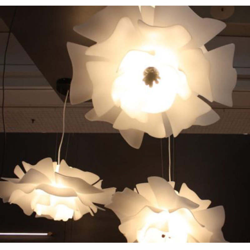 FloraLuxe - Moderne Design Hanglamp Bloem Wit Metaal Woonkamer Slaapkamer