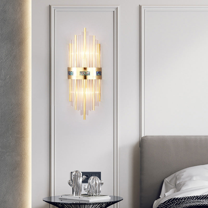 Crystal Kristal LED Wandlamp Goud, Woonkamer/Slaapkamer, Metaal/Acryl