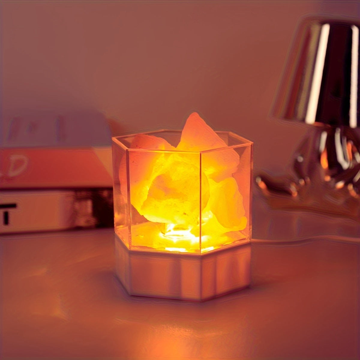 Zoutlamp - Himalaya Nachtlamp met USB-aansluiting