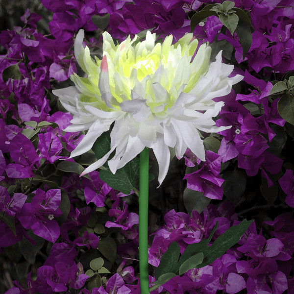 Chrysant tuinpaal LED verlichting op zonne-energie