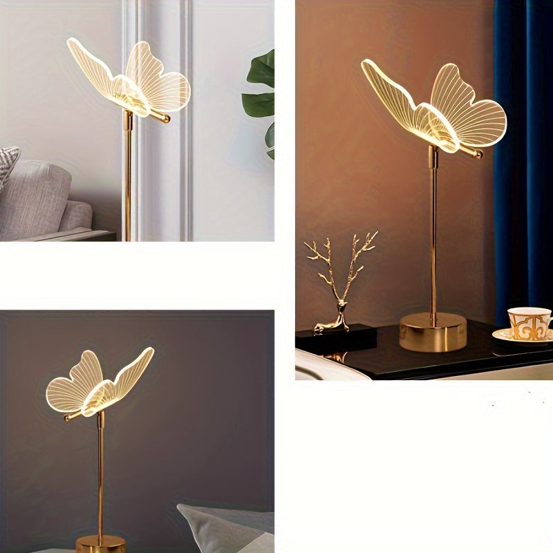 LumiButterfly - USB-aangedreven Vlinder Tafellamp, Artistieke LED-Nachtlamp