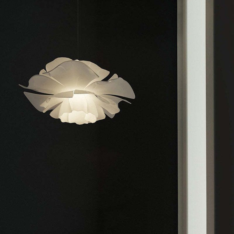 FloraLuxe - Moderne Design Hanglamp Bloem Wit Metaal Woonkamer Slaapkamer