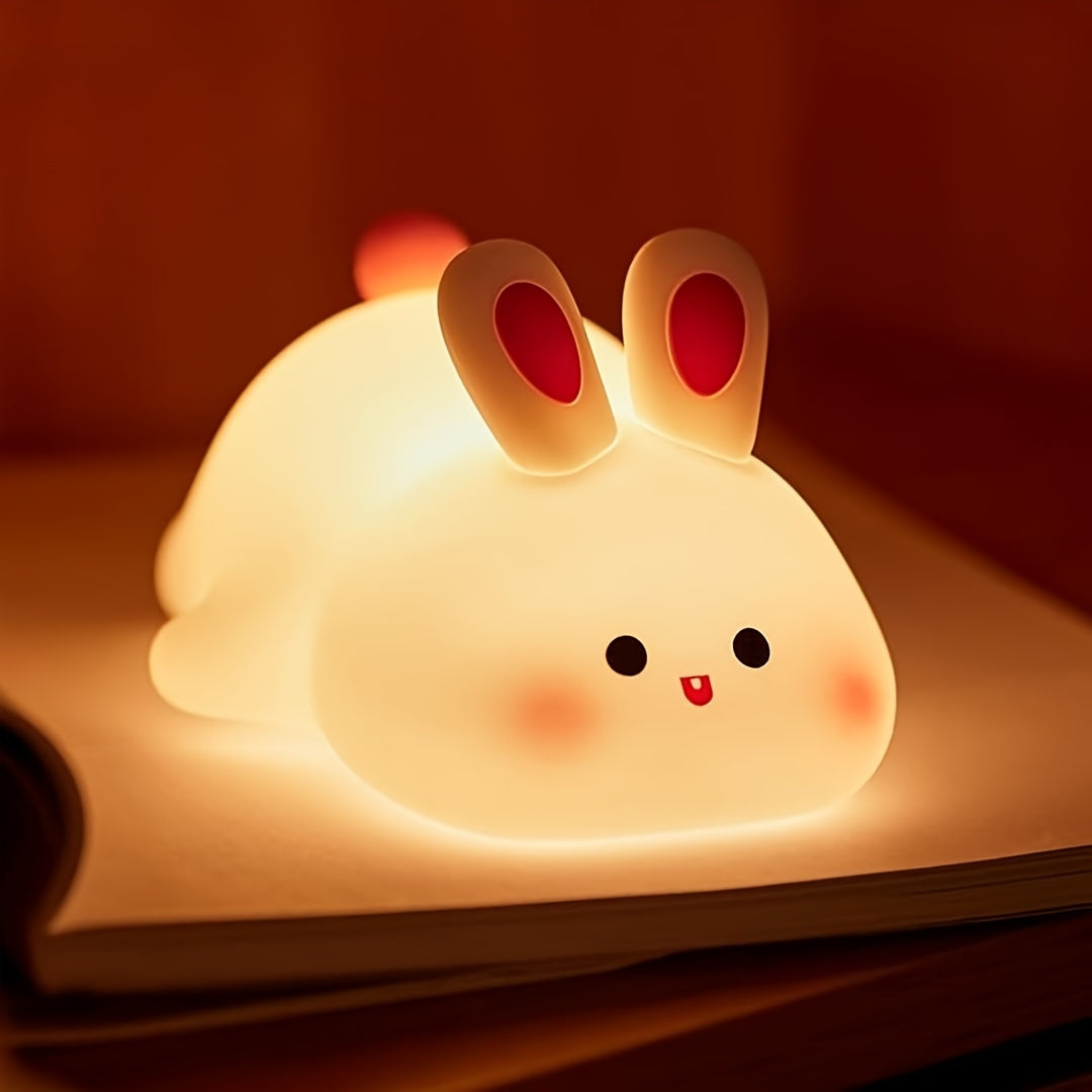 BunnyLight - Schattig Konijntje Nachtlampje, USB Oplaadbaar met Dimbare Functies