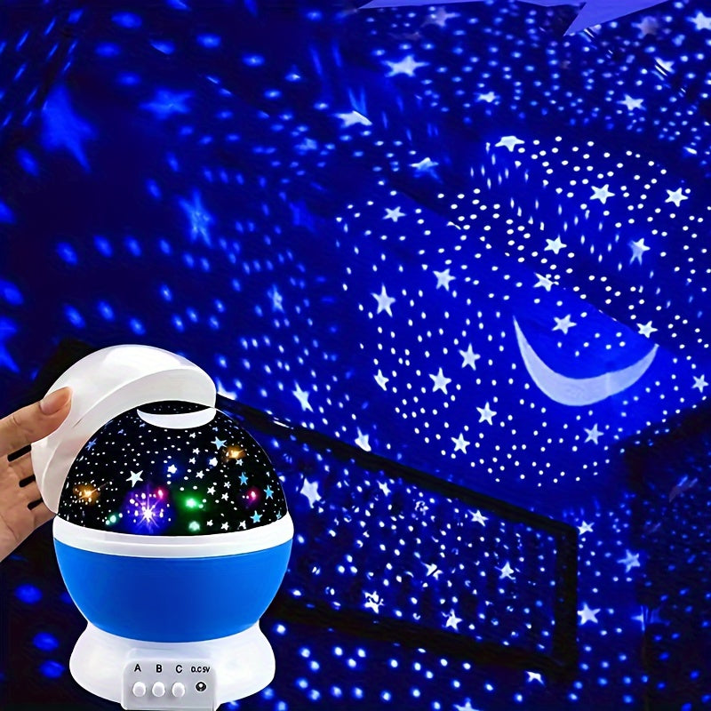 StarGlow - LED Ster Projector Nachtlampje met Verstelbare Kleuren en USB-Voeding